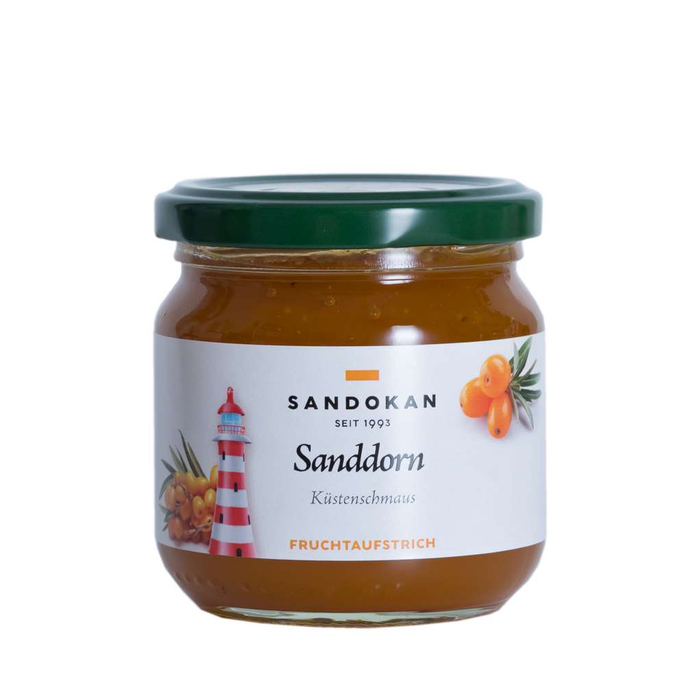 Produktabbildung Sandokan Fruchtaufstrich Küstenschmaus Sanddorn