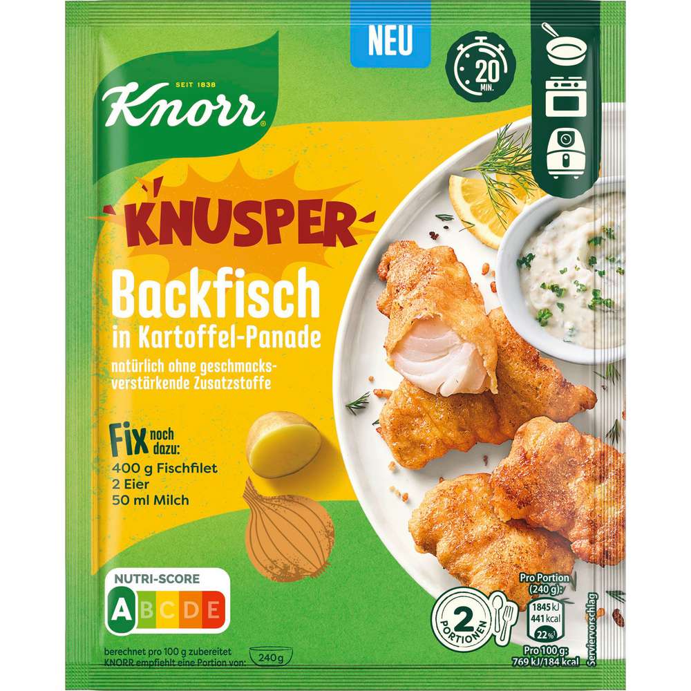Produktabbildung Knorr Fix-Würzmischung, Backfisch