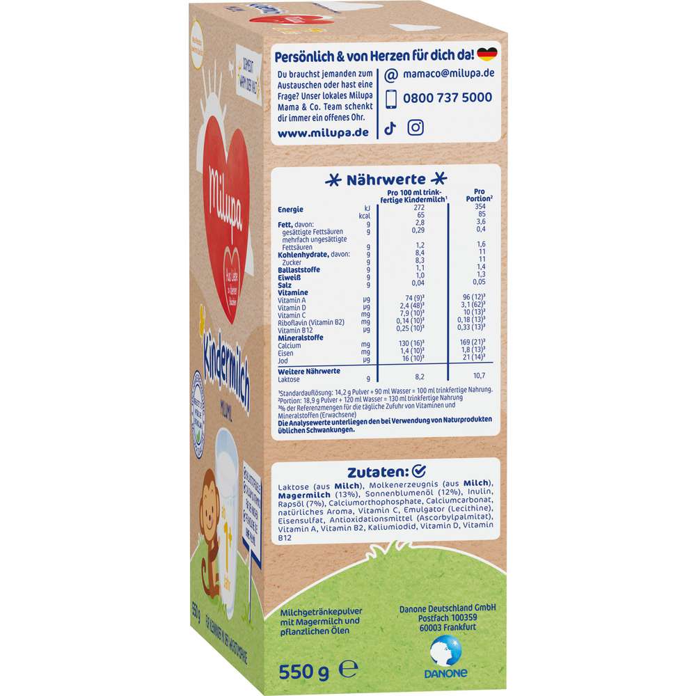Produktabbildung Milupa Milumil Kindermilch ab 1+