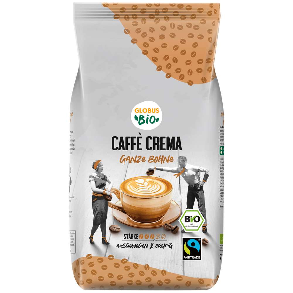 Produktabbildung GLOBUS Bio Bio Caffé Crema, ganze Bohne