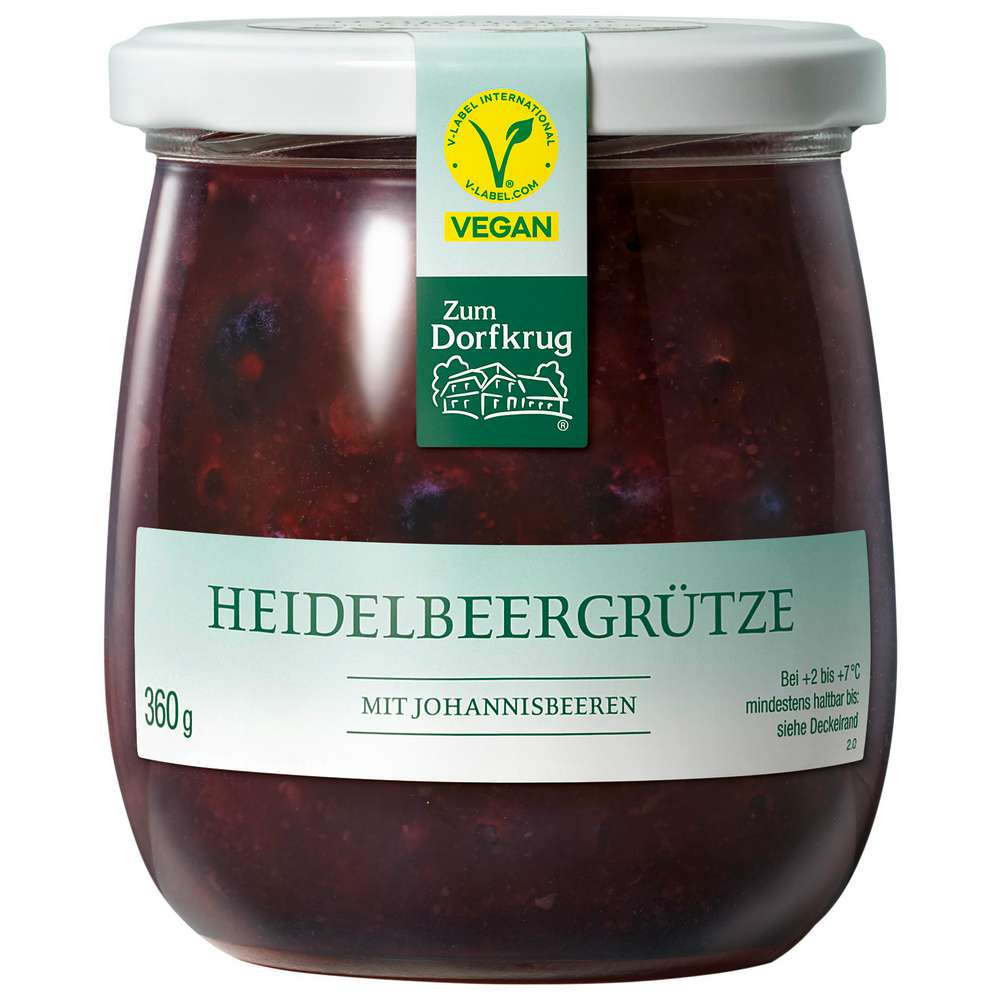 Produktabbildung Zum Dorfkrug Heidelbeergrütze
