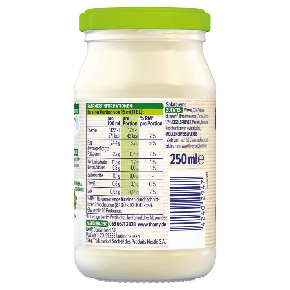 Produktabbildung Thomy Salatcreme Die Natürlich Leichte