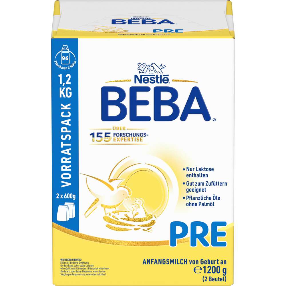 Produktabbildung Nestle Beba Anfangsmilch Pre