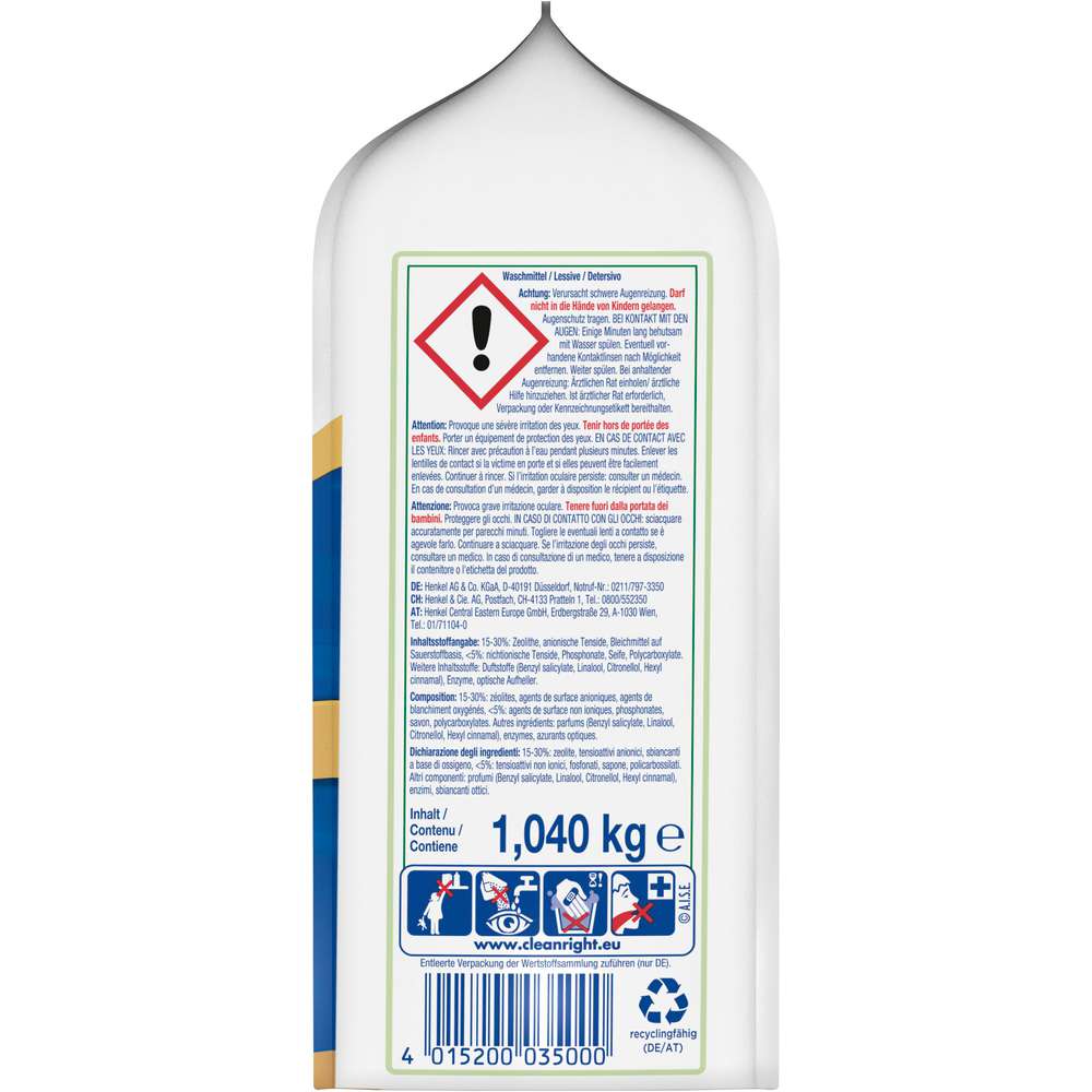 Produktabbildung Persil Universal-Waschmittel, Megaperls, Tiefenrein