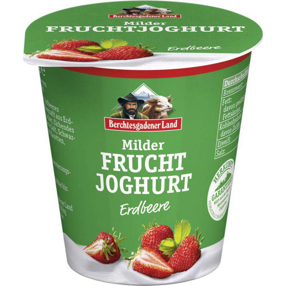 Produktabbildung Berchtesgadener Land Fruchtjoghurt, Erdbeere 3,5%