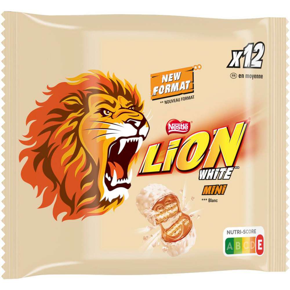 Produktabbildung Nestle Lion Mini Schokoriegel White