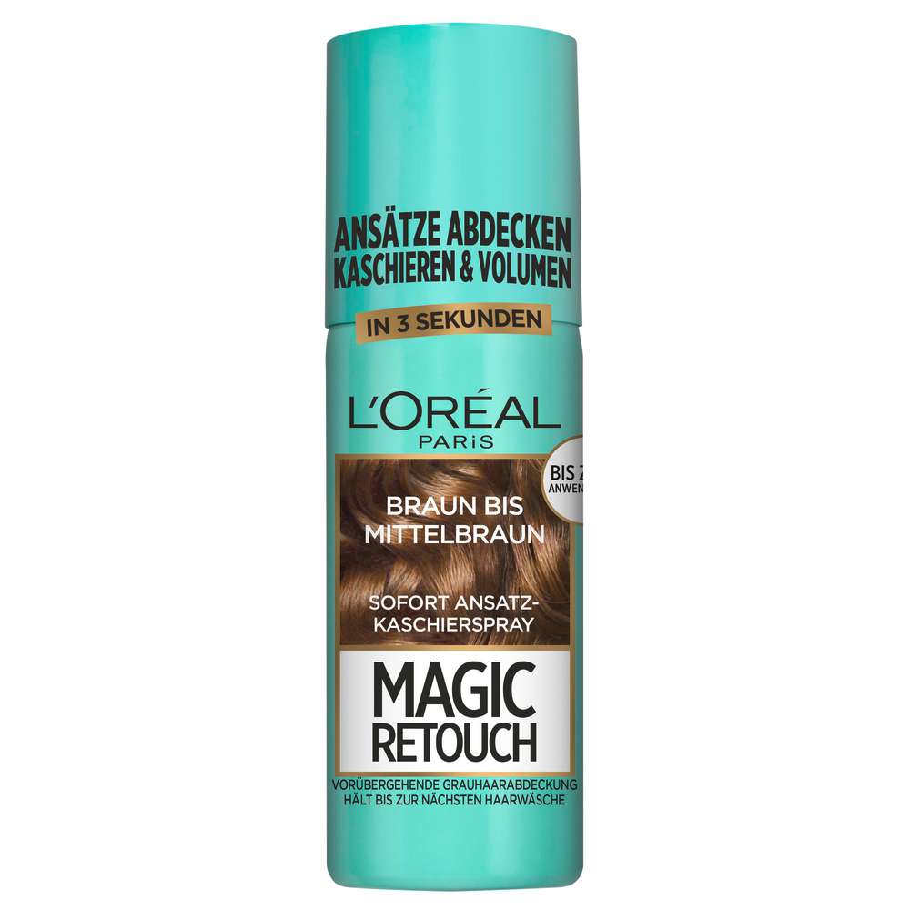 Produktabbildung L'Oreal Paris Ansatzspray Magic Retouch 3 Braun-Mittelbraun