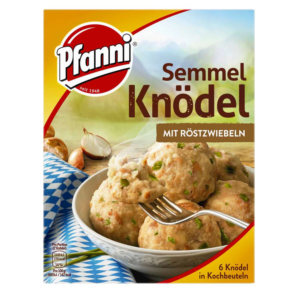 Produktabbildung Pfanni Semmel Knödel mit Röstzwiebel