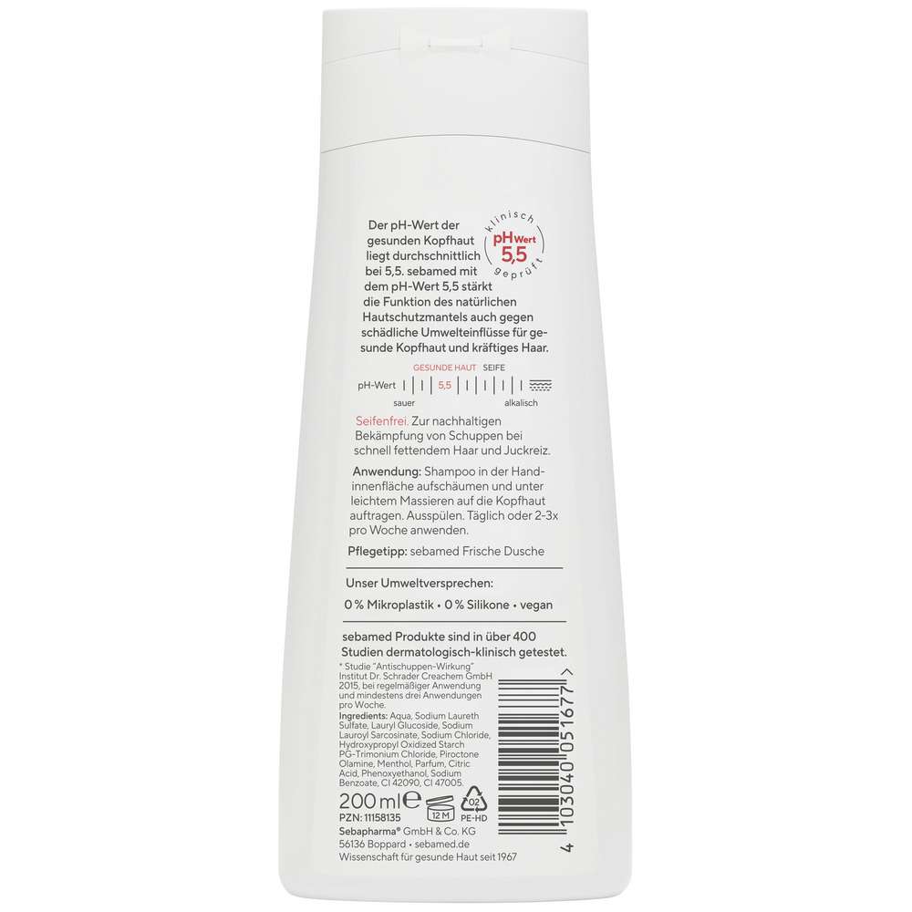 Produktabbildung Sebamed Shampoo, Antischuppen Plus