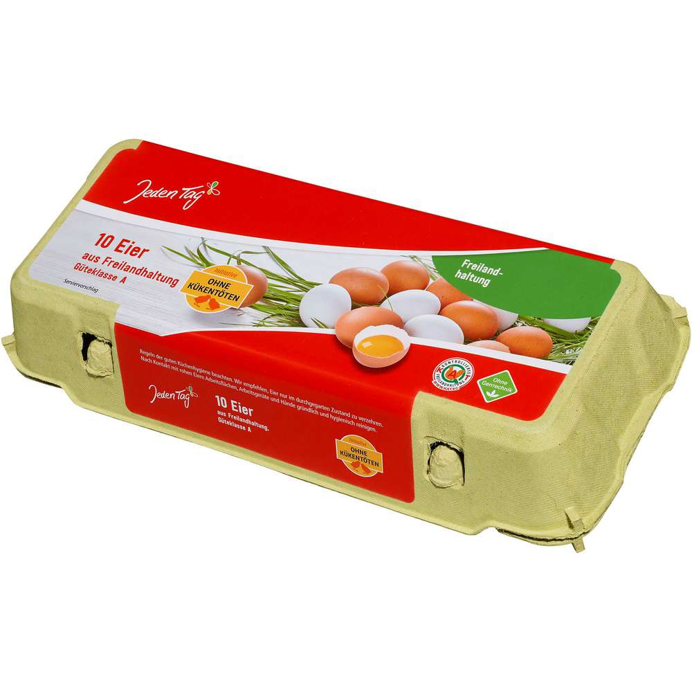 Produktabbildung Jeden Tag Eier aus Freilandhaltung, Gr. S/L