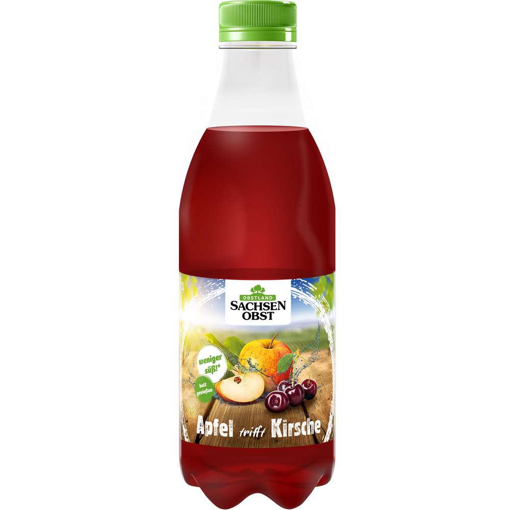 Produktabbildung Sachsenobst Apfel-Kirsch Saft