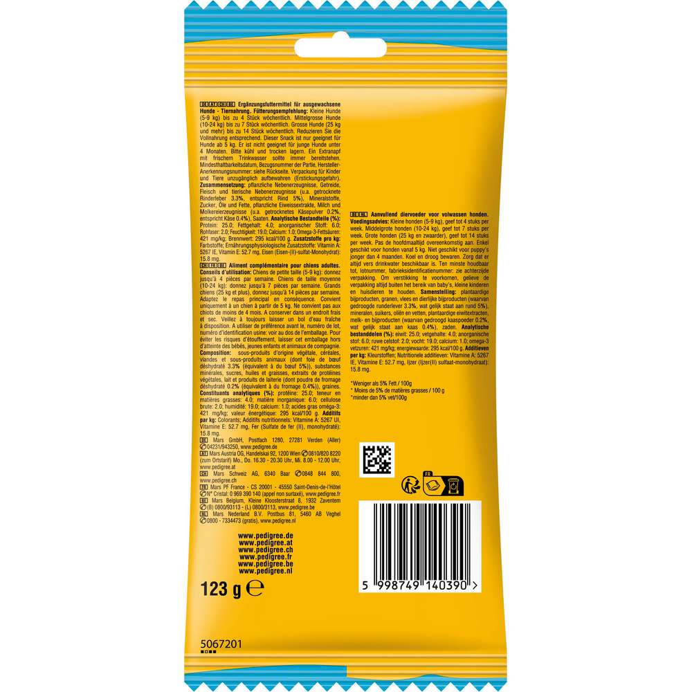 Produktabbildung Pedigree Hunde-Snack Rodeo Duos, Rind/Käse