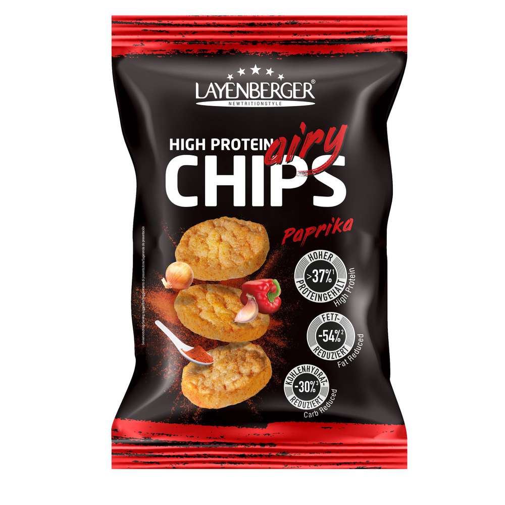 Produktabbildung Layenberger High Protein Airy Chips Paprika