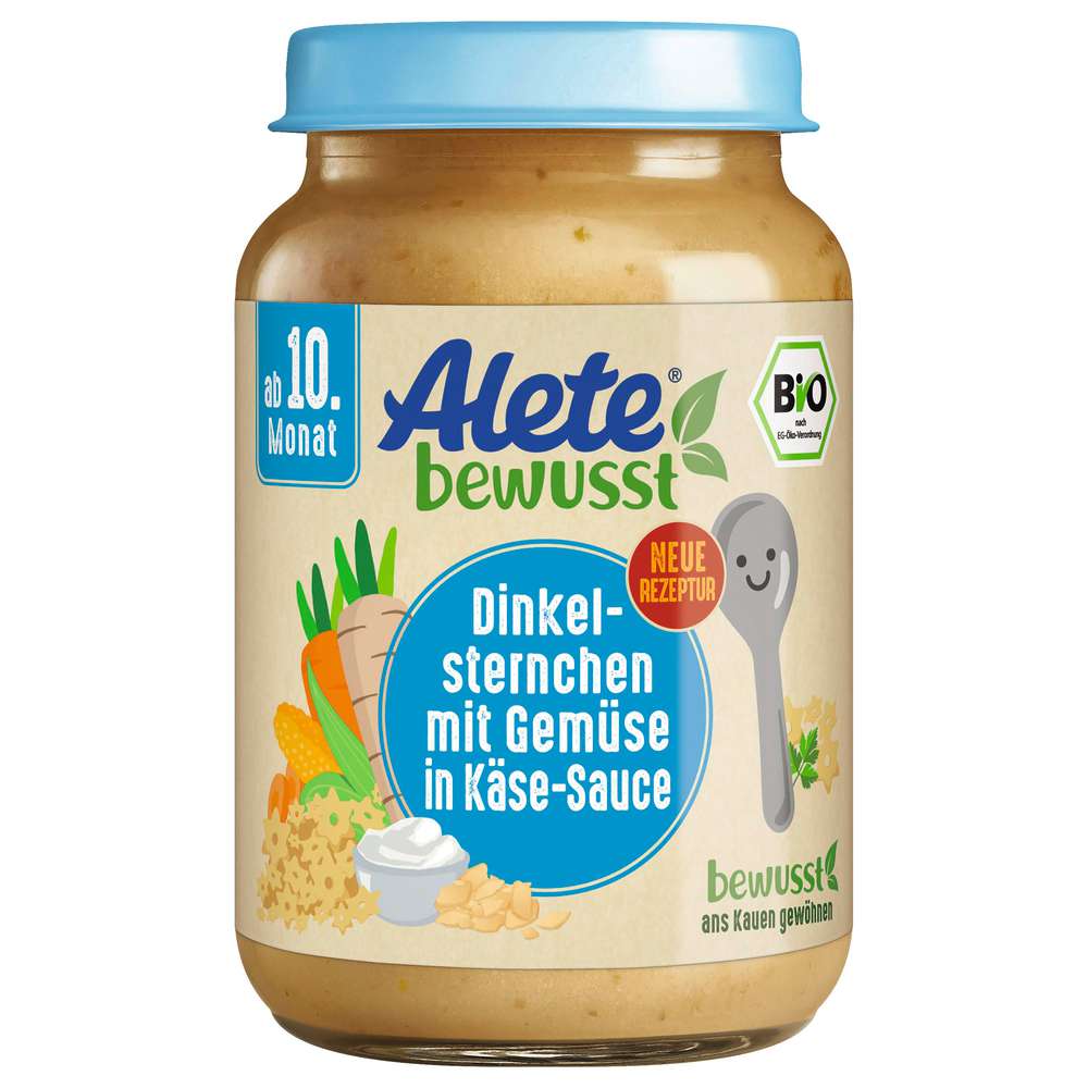 Produktabbildung Alete Bio Babynahrung, Dinkelstern/Gemüse/Käse