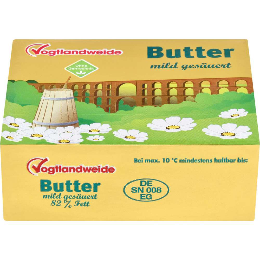 Produktabbildung Vogtlandweide Vogtlandbutter, mild gesäuert