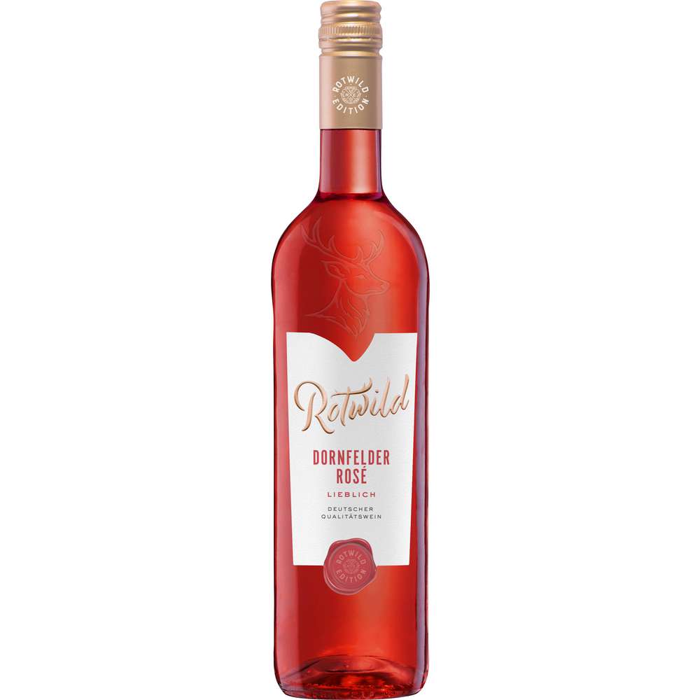 Produktabbildung Rotwild Dornfelder Rosé lieblich Rheinhessen DQW, Roséwein