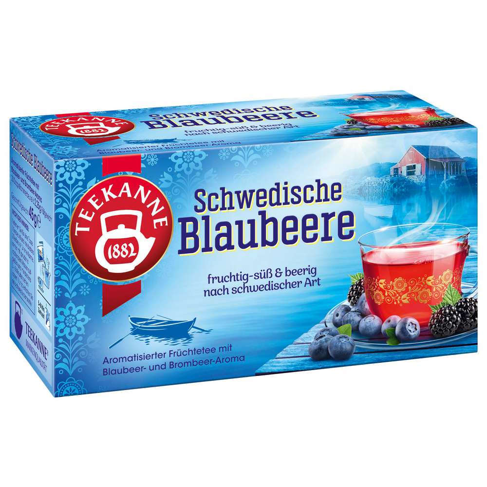 Produktabbildung Teekanne Früchte-Tee Schwedische Blaubeere, fruchtig-süß & beerig nach schwedischer Art