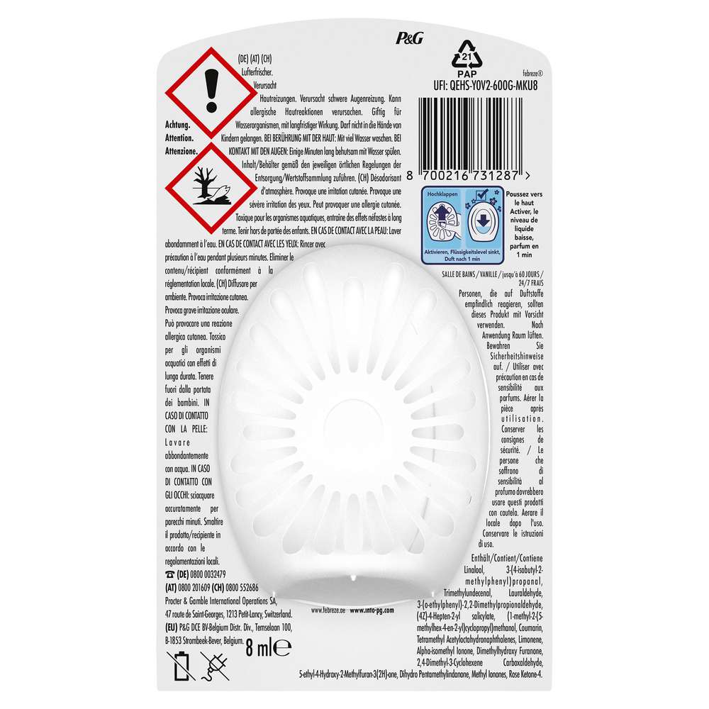 Produktabbildung Febreze Bad Lufterfrischer, Vanille & Magnolie
