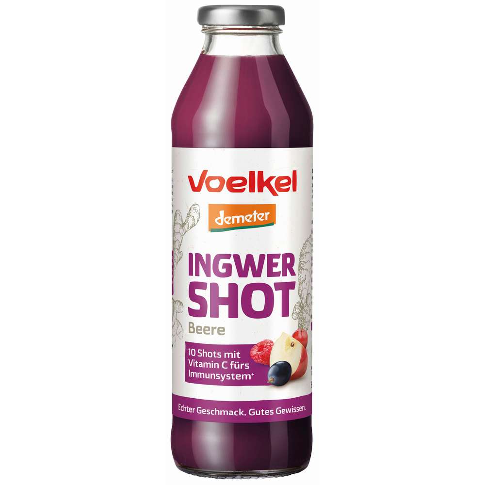 Produktabbildung Voelkel Demeter Shot, Ingwer/Beere