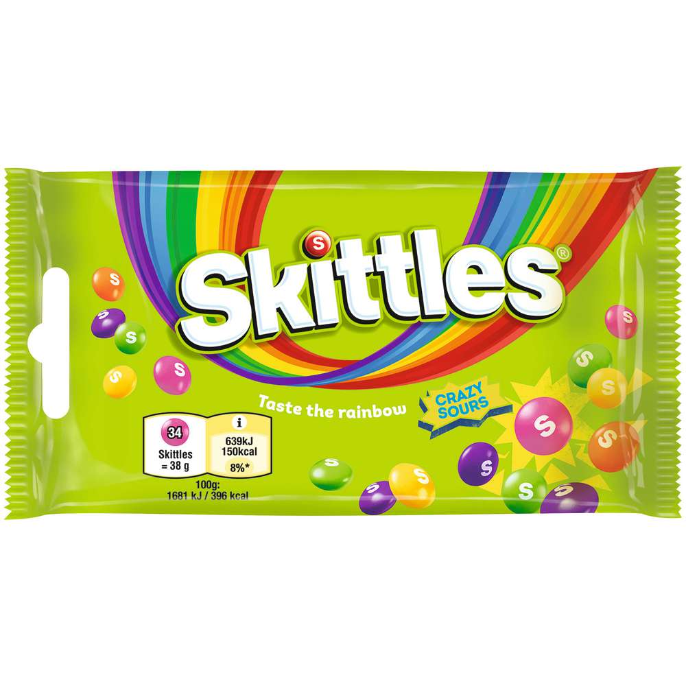 Produktabbildung Skittles Kaubonbons, Crazy Sours