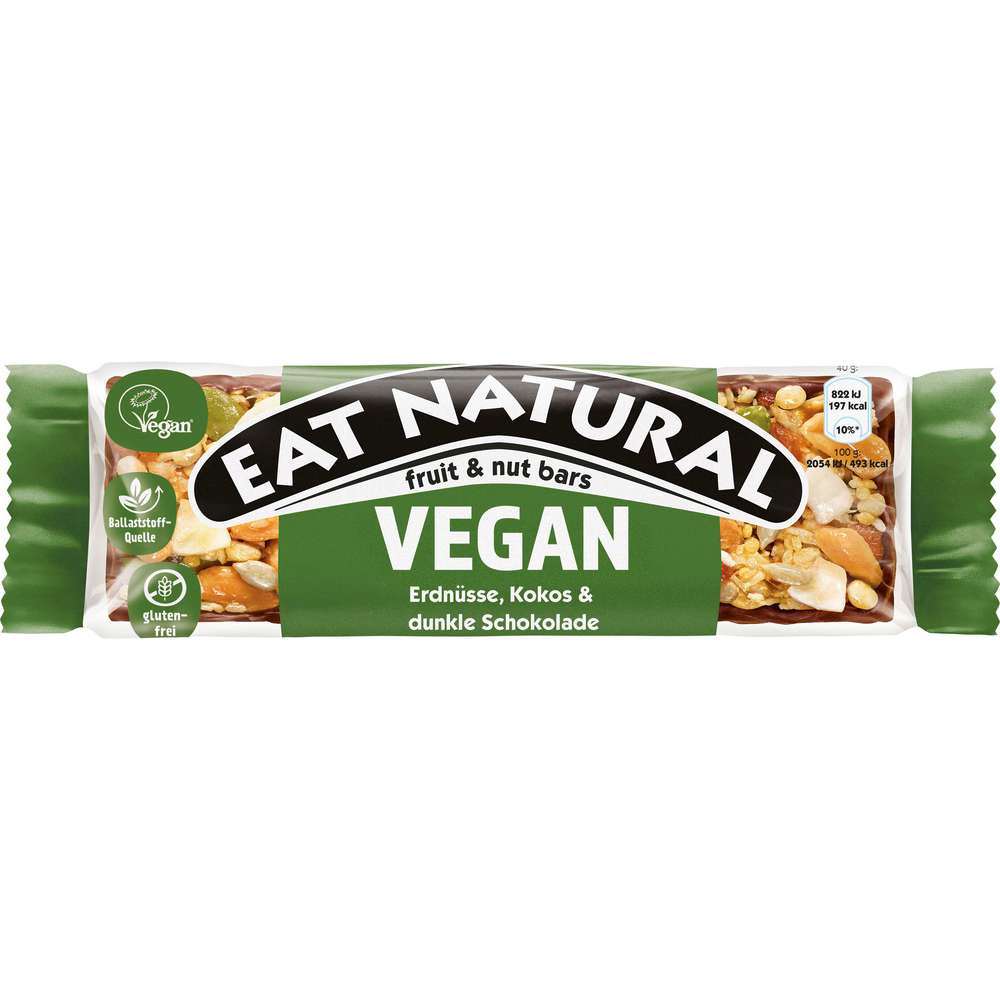 Produktabbildung Ferrero Müsliriegel Eat Natural Vegan, Erdnüsse/Kokos/Schokolade