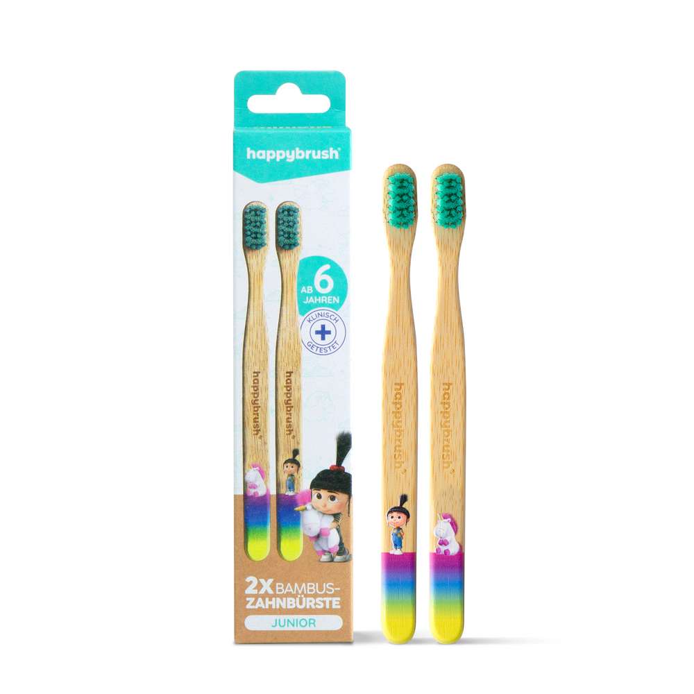 Produktabbildung happybrush Zahnbürste Junior Bambus