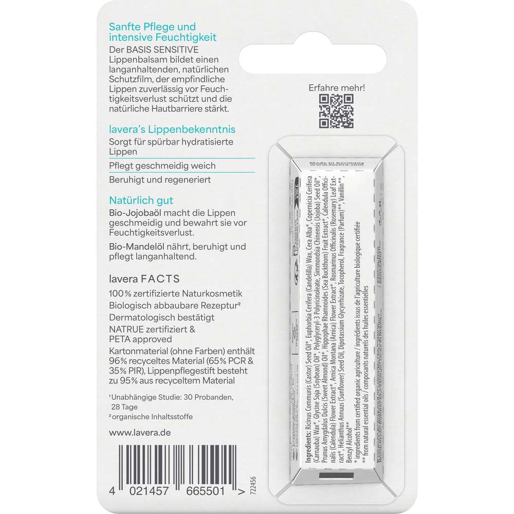 Produktabbildung lavera Lippenbalsam Basis Sensitiv