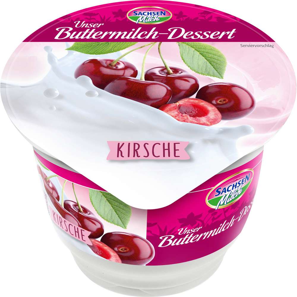 Produktabbildung Sachsenmilch Buttermilch-Dessert, Kirsche
