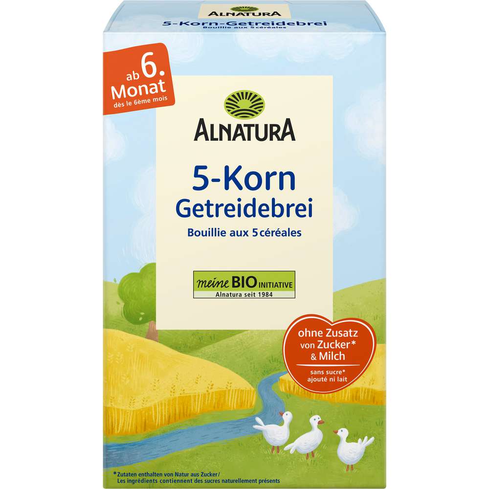 Produktabbildung Alnatura 5-Korn Getreidebrei