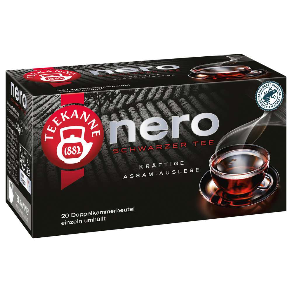 Produktabbildung Teekanne Schwarzer-Tee Nero, kräftige Assam-Auslese