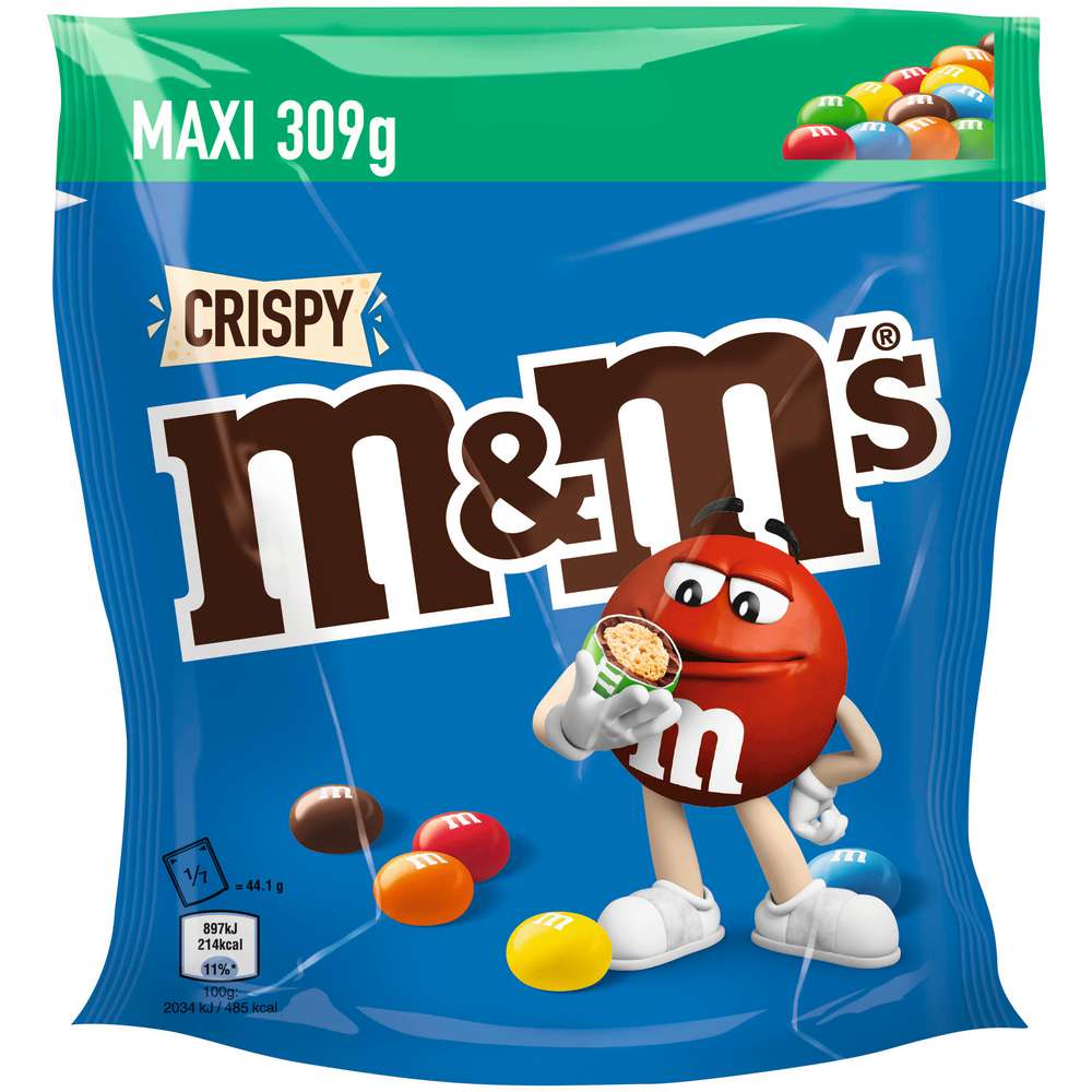 Produktabbildung M&M's Schokolinsen, Crispy