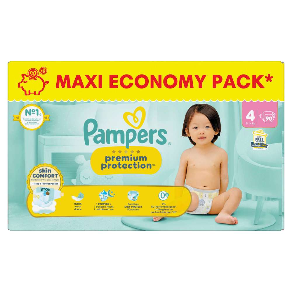 Produktabbildung Pampers Windeln Premium Protection Gr.4 Maxi 9-14 kg, Big Pack