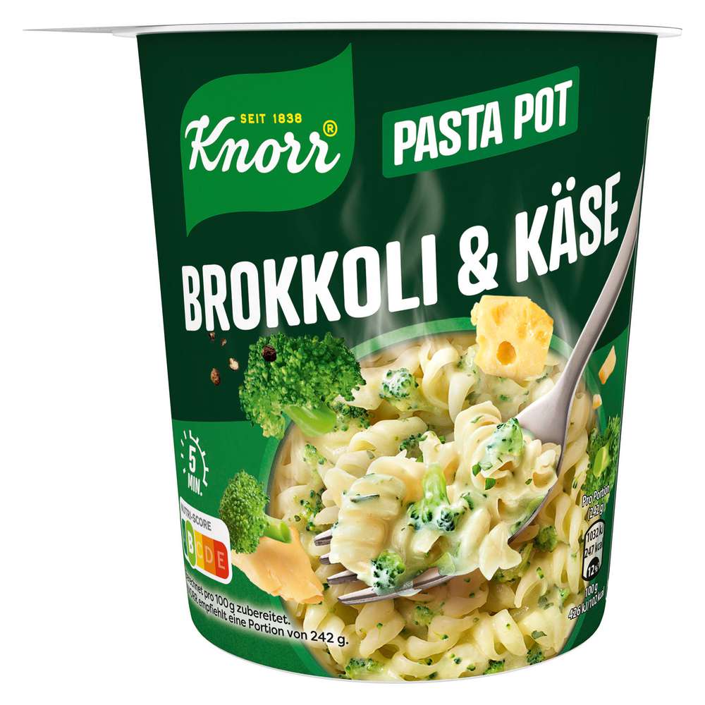 Produktabbildung Knorr Fertiggericht Pasta Snack, Brokkoli-Käse-Sauce