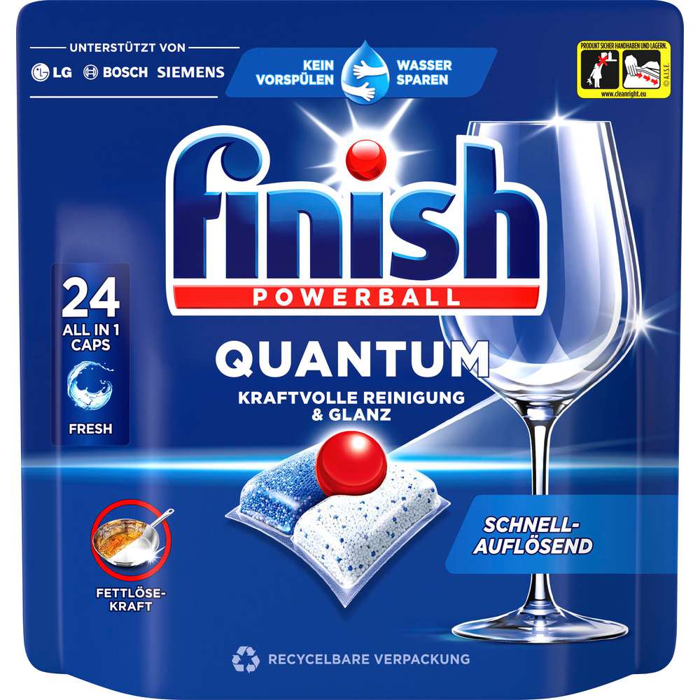 Produktabbildung Finish Spülmaschinen-Tabs, Powerball, Quantum All in 1
