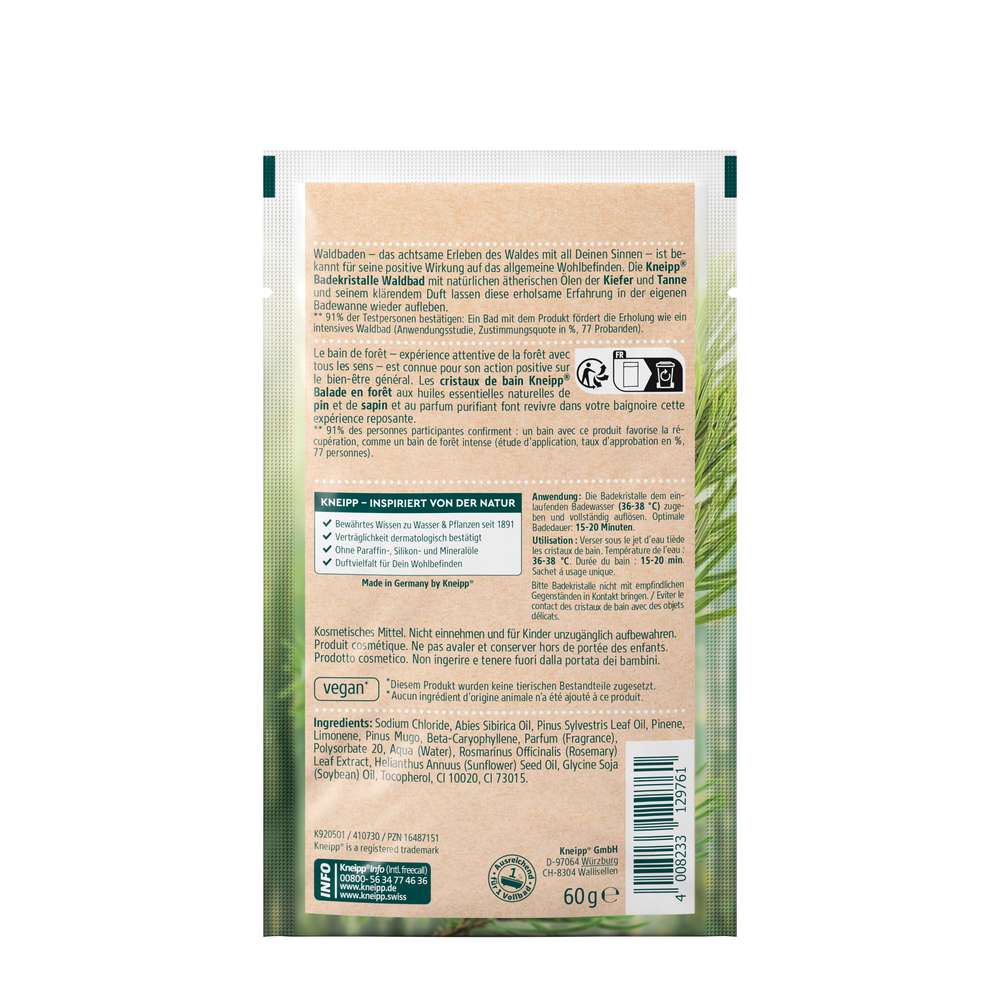 Produktabbildung Kneipp Badekristalle Waldspaziergang, Kiefer & Tanne