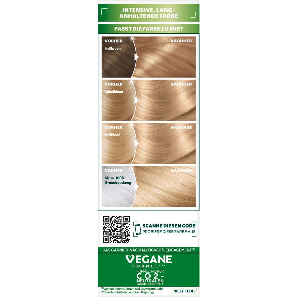 Produktabbildung Garnier Coloration Nutrisse, 80 Vanilla Blond