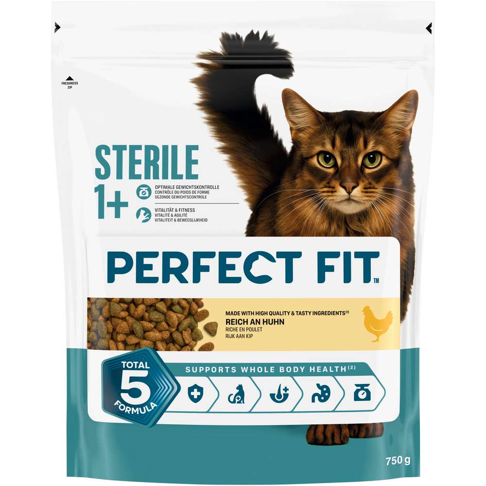 Produktabbildung Perfect Fit Katzen-Trockenfutter, Sterile, Huhn