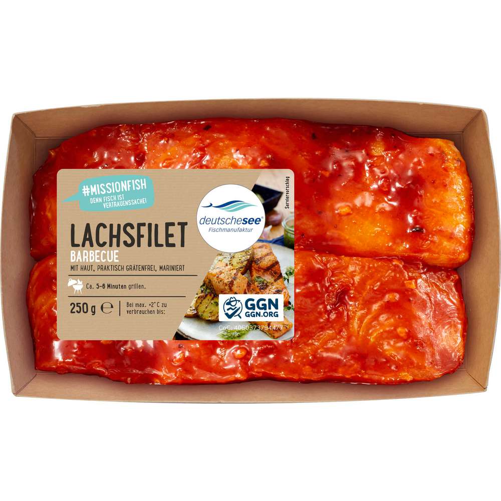 Produktabbildung Deutsche See Lachsfilet mit BBQ