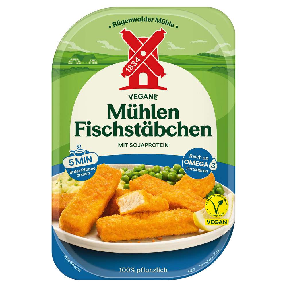 Produktabbildung Rügenwalder Mühle Vegane Mühlen Fischstäbchen