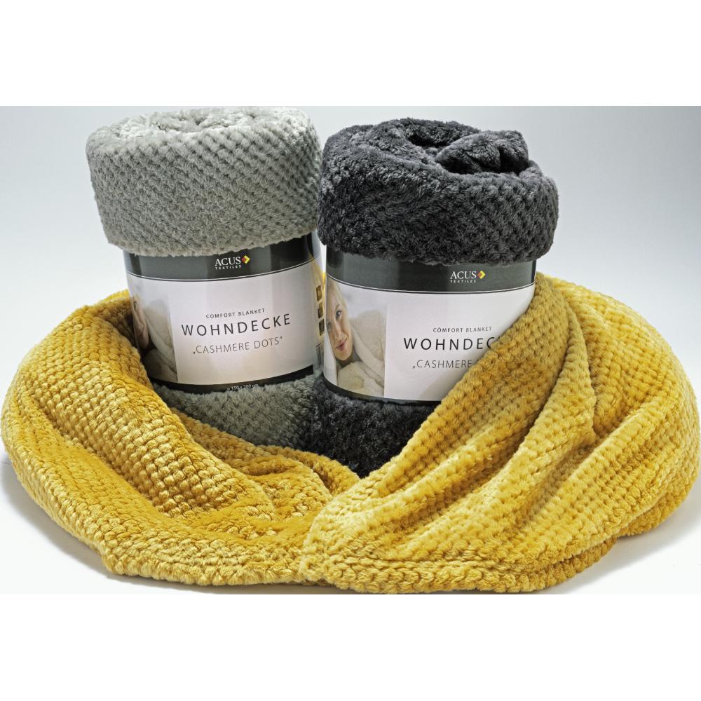 Produktabbildung keine Marke Jacquard-Mikrofaser-Wohndecke, je Artikel