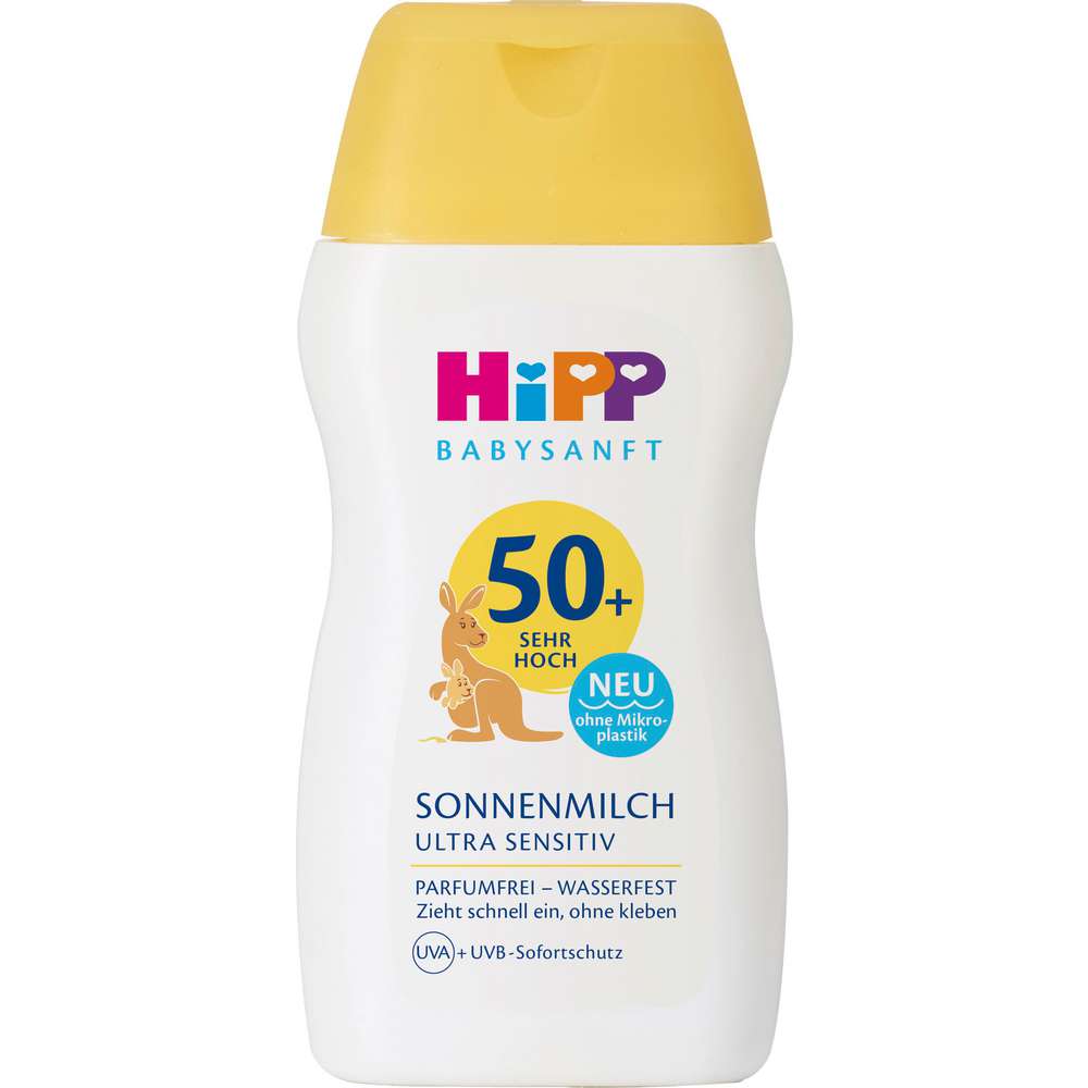 Produktabbildung Hipp Babysanft Sonnenmilch LSF50+  