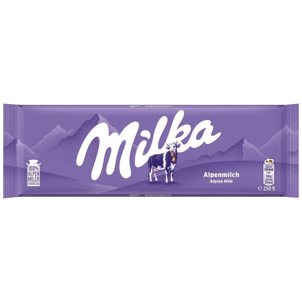 Produktabbildung Milka Tafelschokolade, Alpenmilch