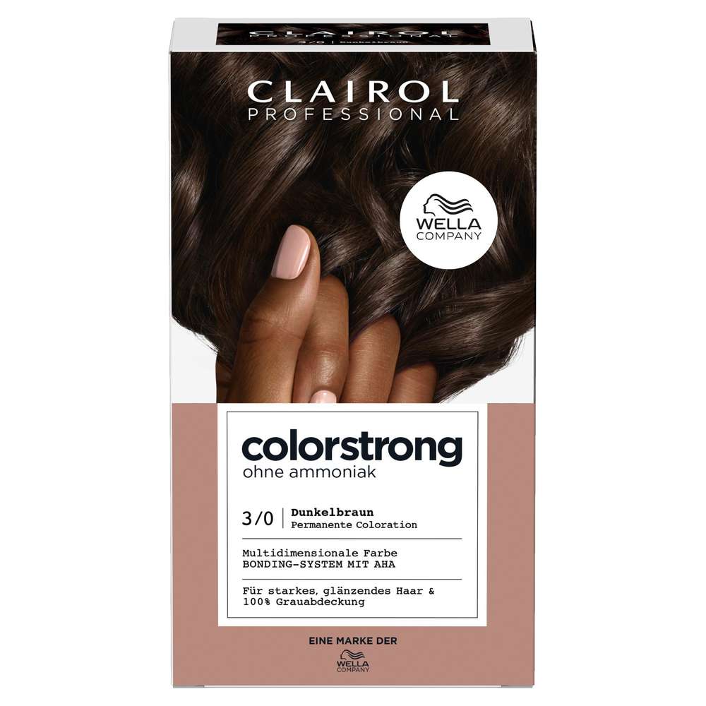 Produktabbildung Clairol Haarfarbe Colorstrong ohne Ammoniak, 3/0 Dunkelbraun