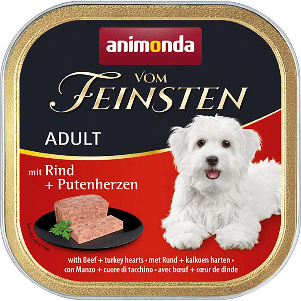 Produktabbildung animonda Hunde-Nassfutter Adult, Rind/Putenherz