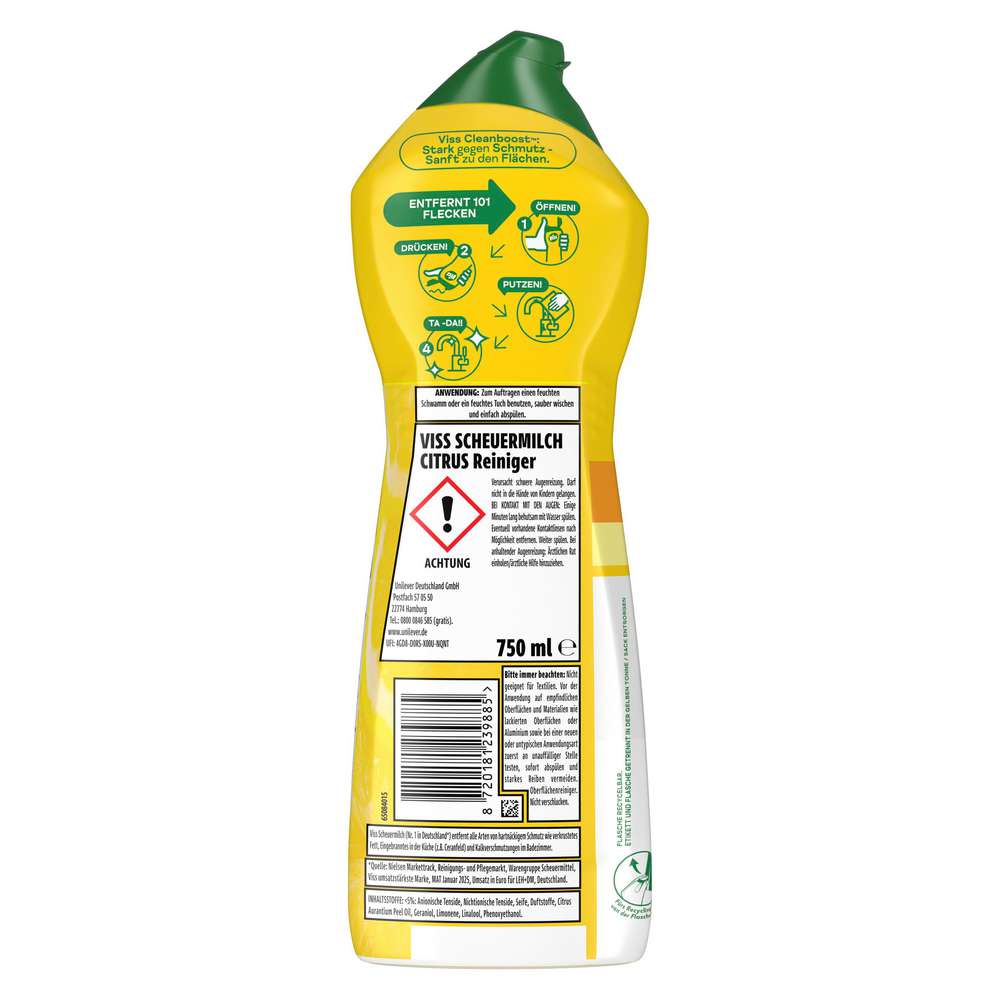Produktabbildung Viss Scheuermilch, Citrus