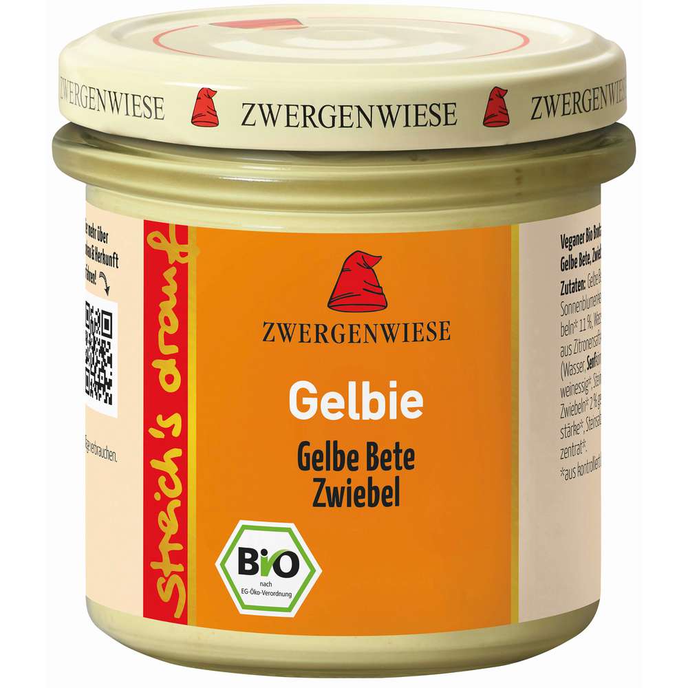 Produktabbildung Zwergenwiesen Bio Aufstrich Gelbie, Gelbe Bete Zwiebel