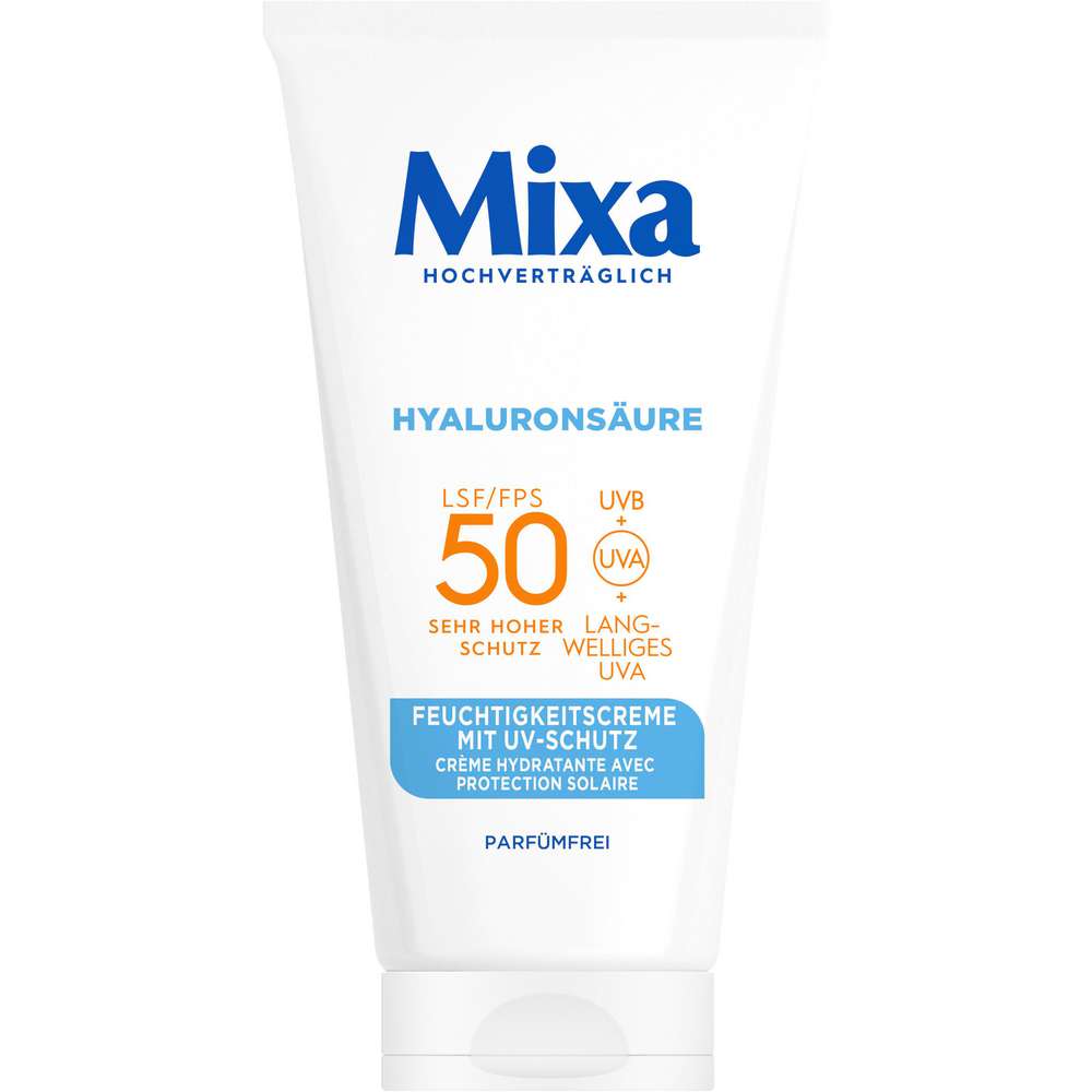 Produktabbildung Mixa Feuchtigkeitscreme mit UV-Schutz, Hyaluronsäure LSF50
