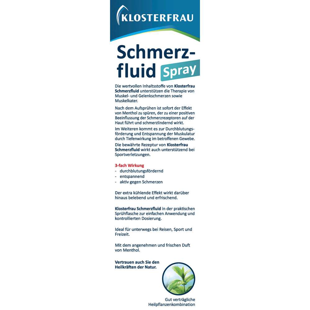 Produktabbildung Klosterfrau  Schmerzfluid Spray bei Gelenkschmerzen