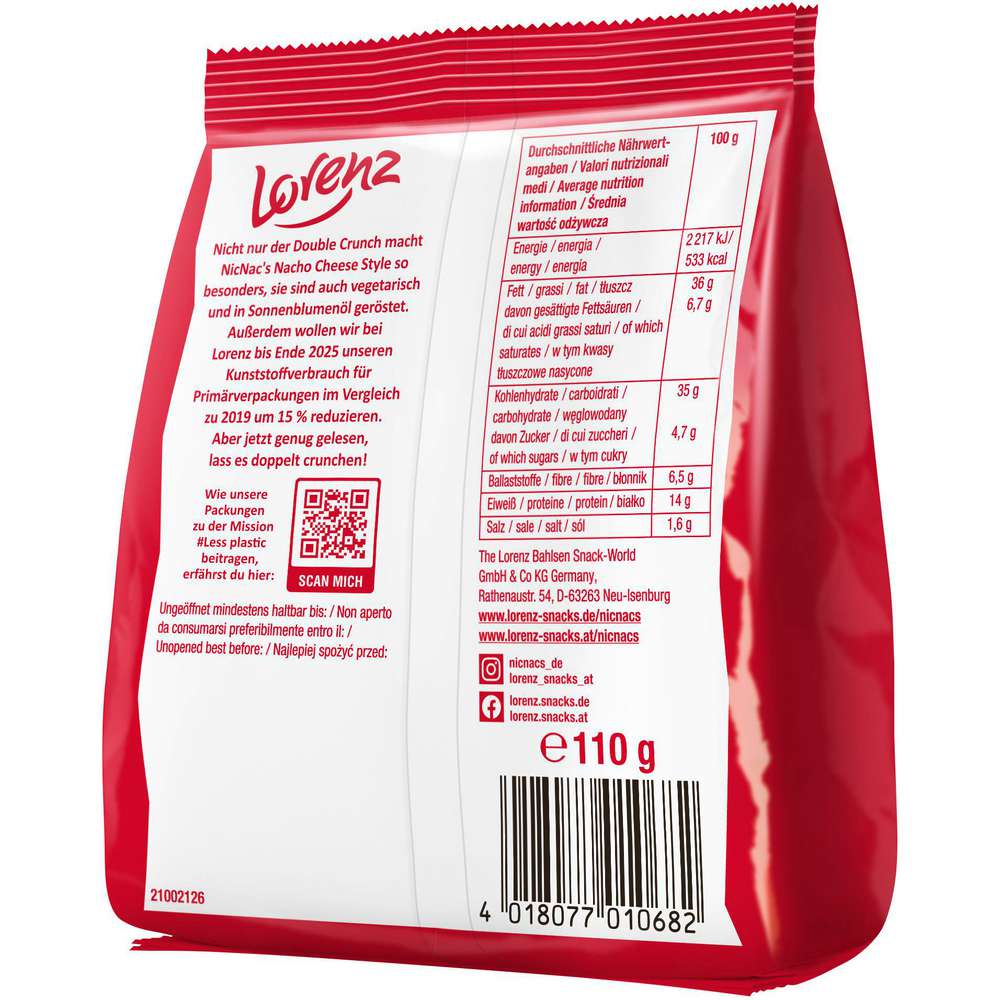 Produktabbildung Lorenz Nic Nacs Nacho Cheese Style