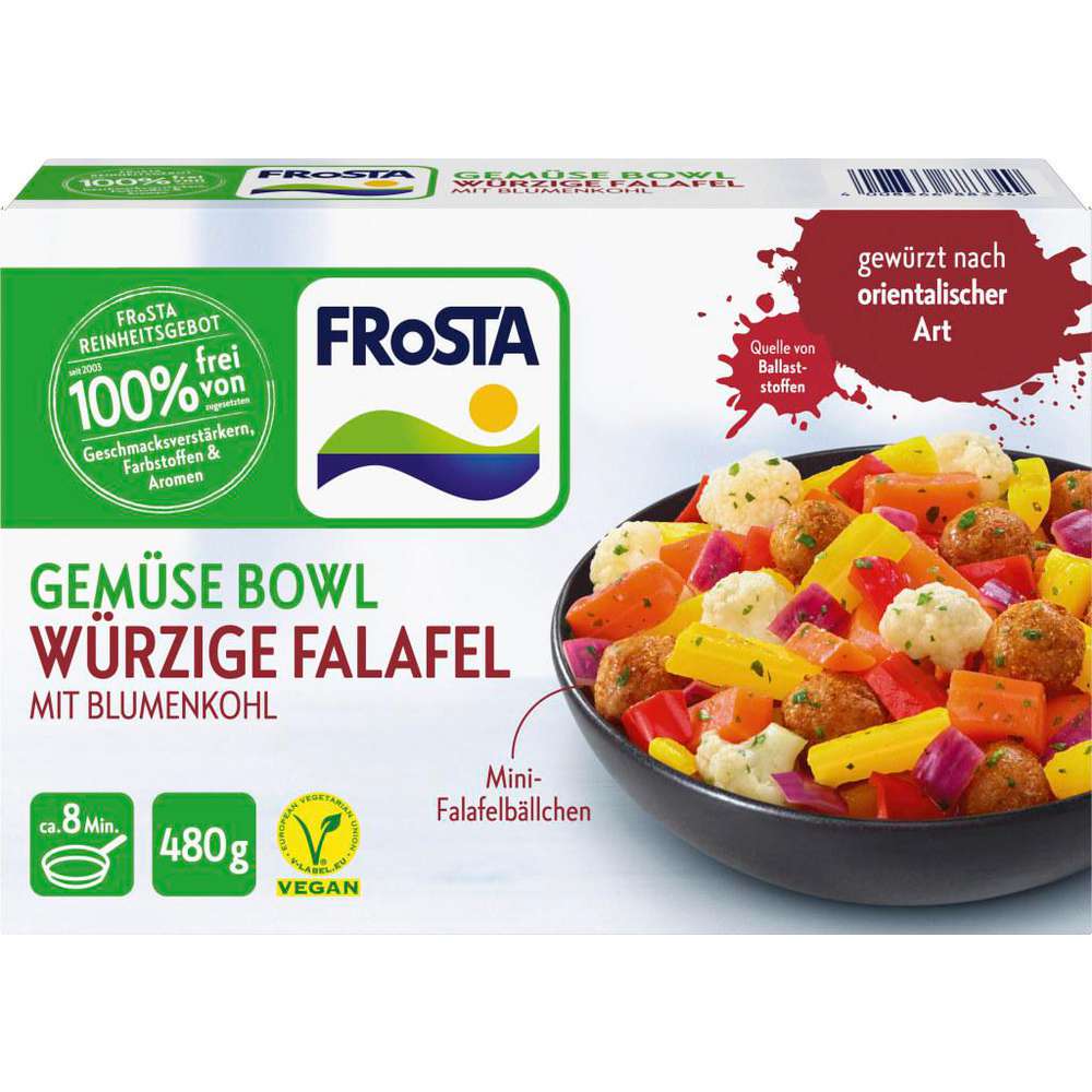 Produktabbildung Frosta Gemüse Bowl Würzige Falafel